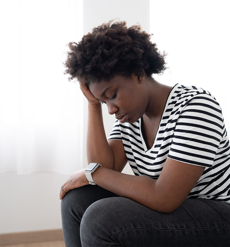 Depressed woman